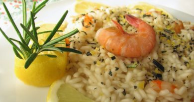 Risotto gamberi e spumante